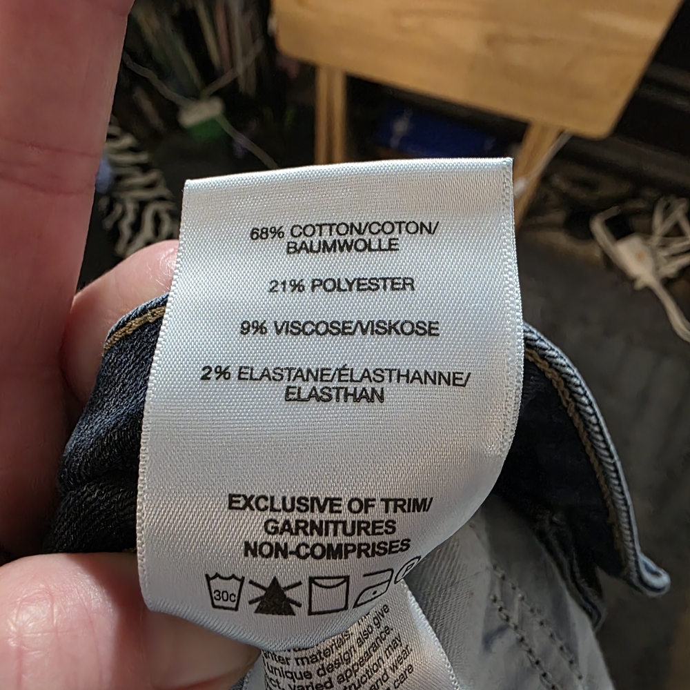 Silver Jeans Dark Blue Straight Jeans - Picture 6 of 7